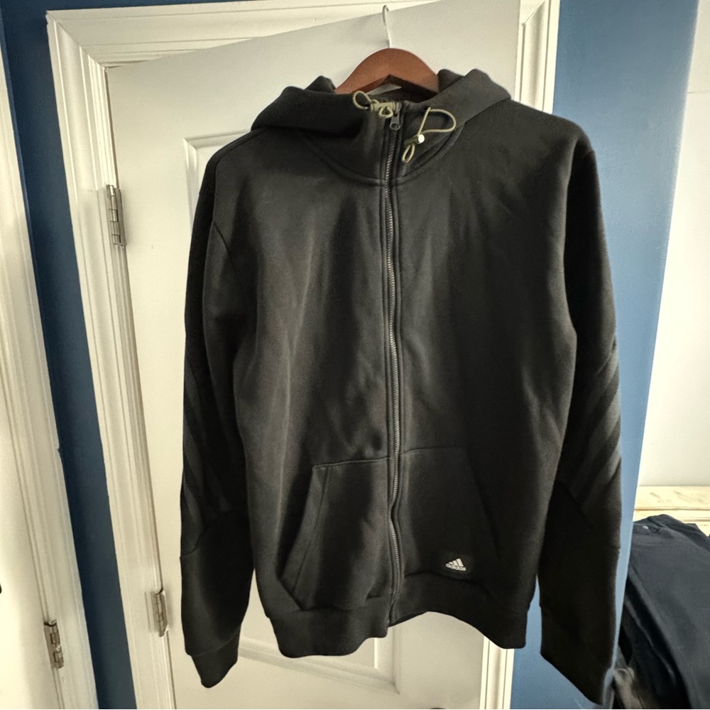 Adidas fleece interiorr zip up sweater